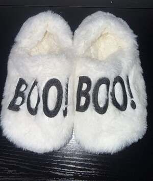 BOO Furry Slippers